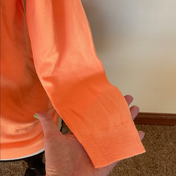 J. Crew Orange Dream Merino Wool Tippi Sweater Size M - Picture 4 of 11